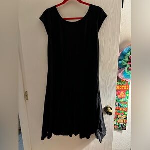 EShakti Black flared dress Size 16